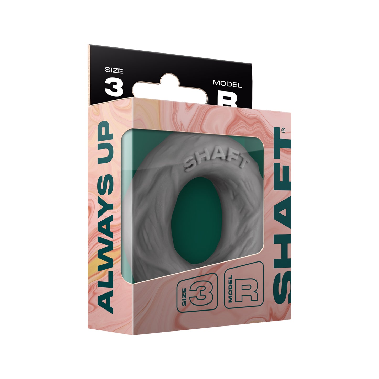 Shaft Model R Flexskin Liquid Silicone C-Ring Cock Ring Size 3