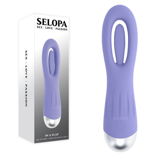 Selopa IN A FLAP - Purple 15cm Flicking Stimulator