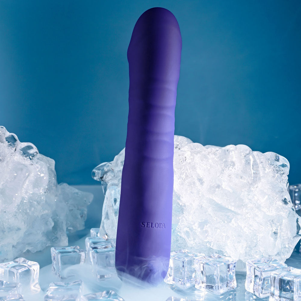 Selopa AMBITION - Purple 17cm Thrusting Vibrator