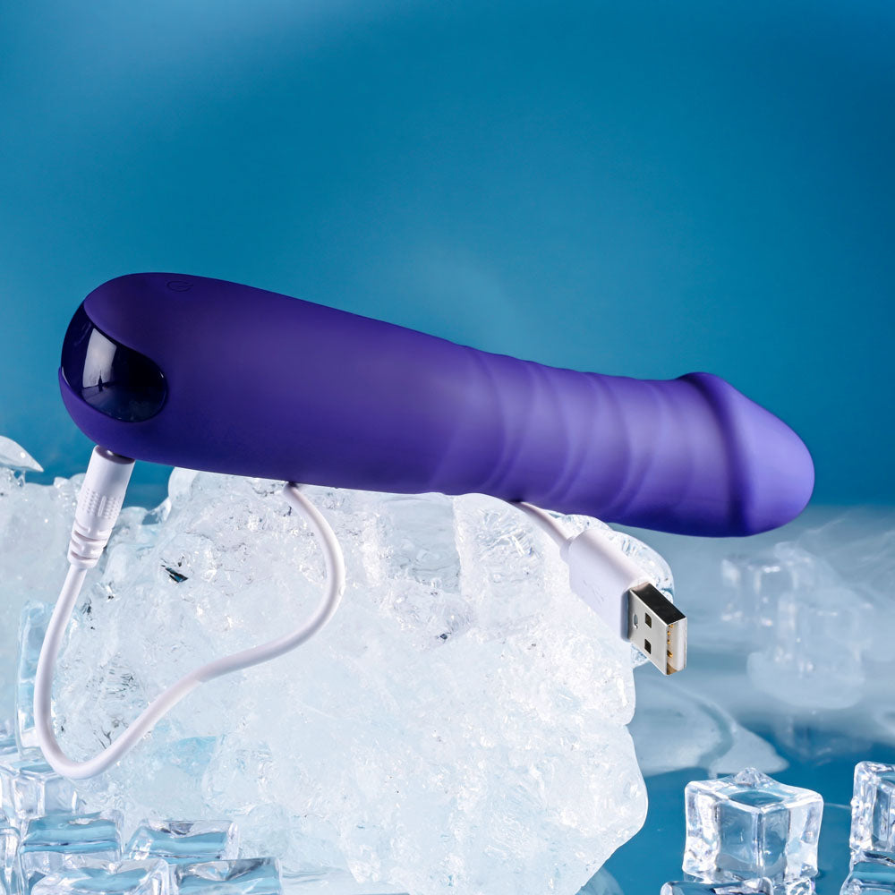 Selopa AMBITION - Purple 17cm Thrusting Vibrator