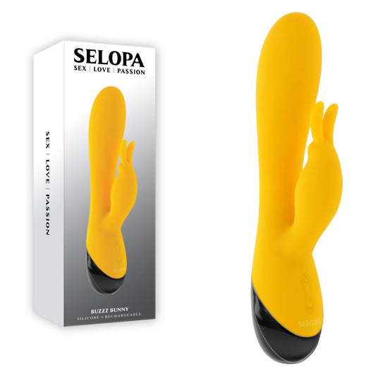 Selopa BUZZZ BUNNY - Yellow 19.7cm Rabbit Vibrator