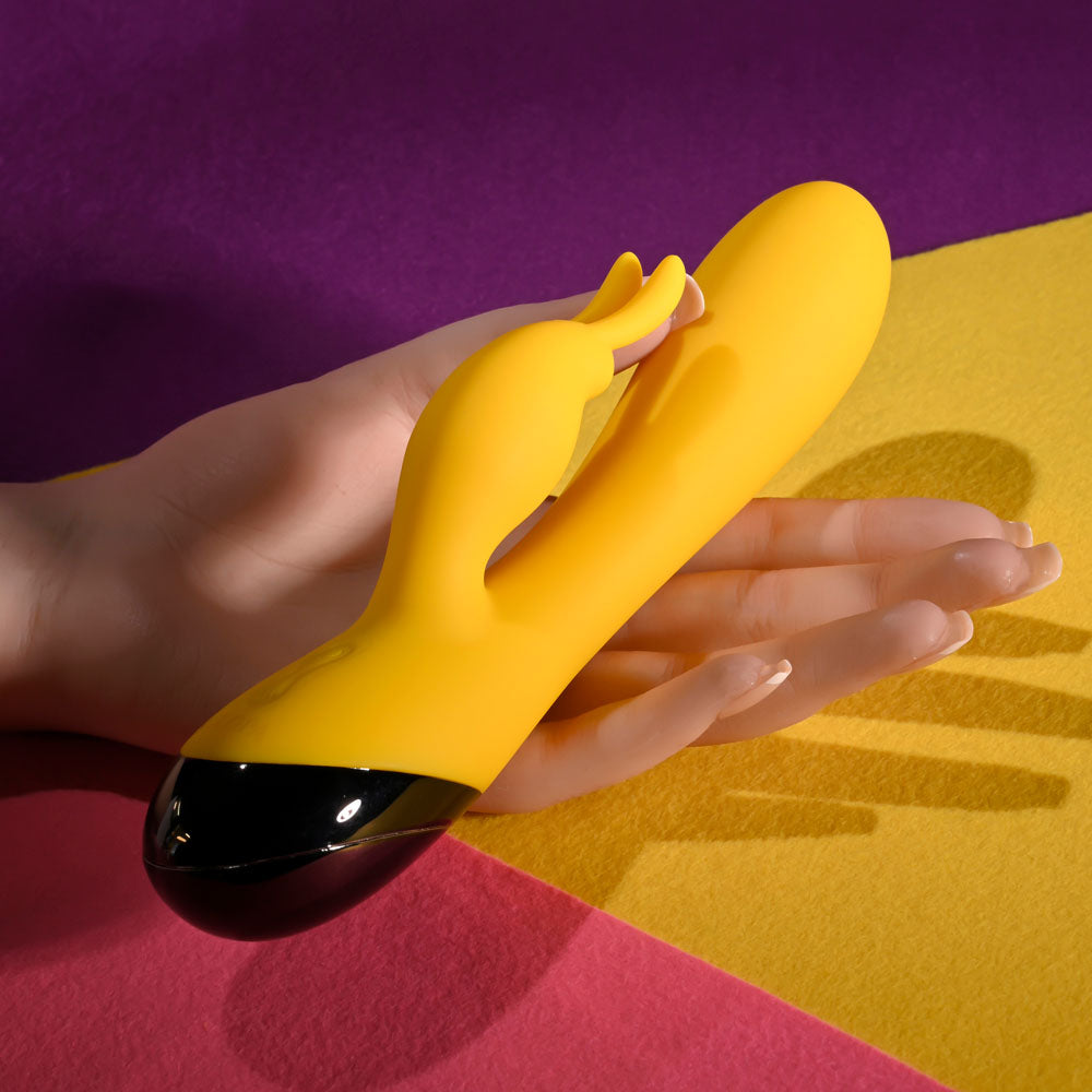 Selopa BUZZZ BUNNY - Yellow 19.7cm Rabbit Vibrator
