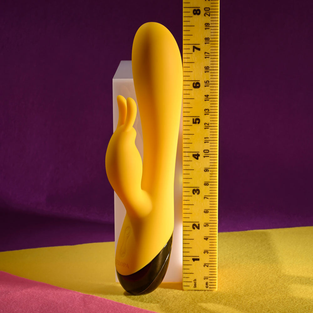 Selopa BUZZZ BUNNY - Yellow 19.7cm Rabbit Vibrator
