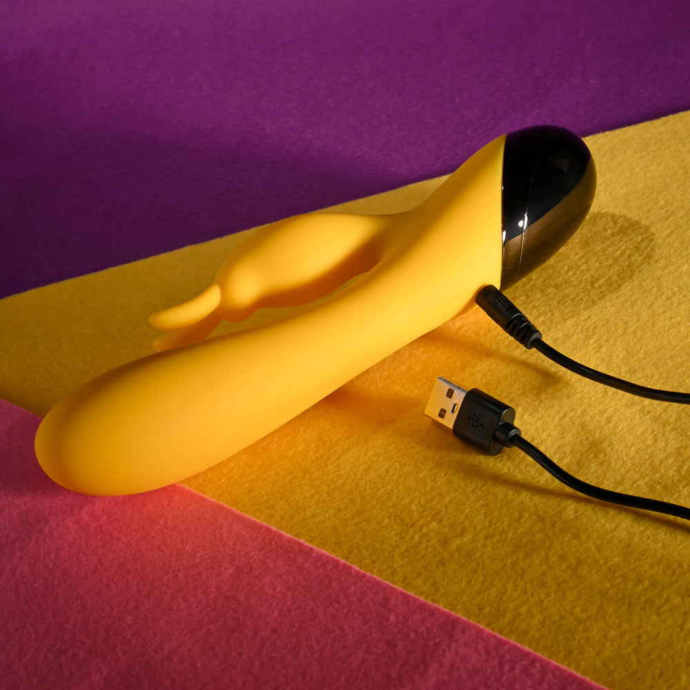 Selopa BUZZZ BUNNY - Yellow 19.7cm Rabbit Vibrator