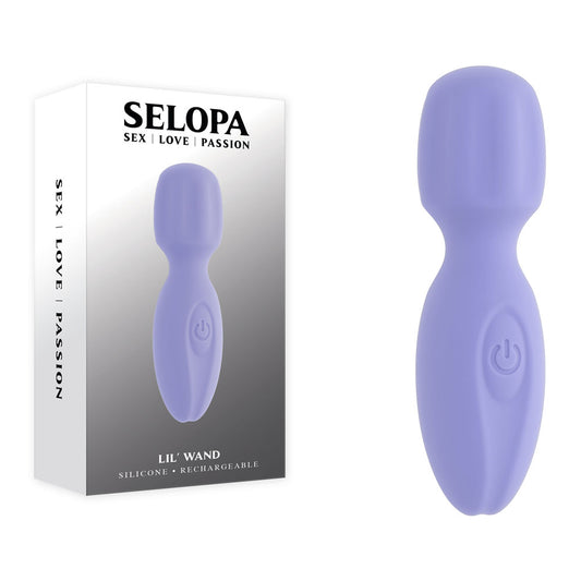 Selopa LIL' WAND - Purple 11cm USB Rechargeable Massage Wand