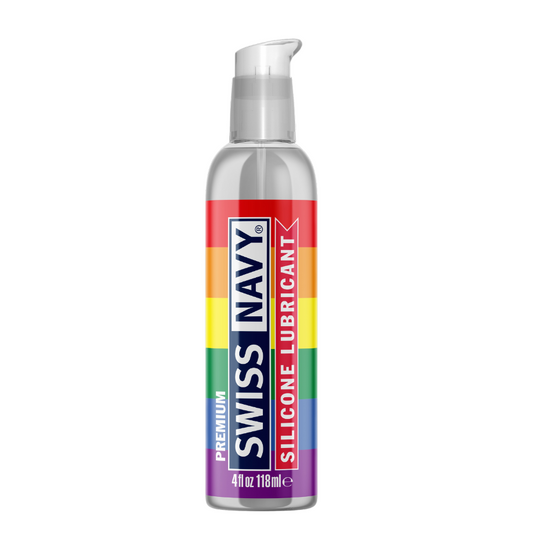 Swiss Navy Silicone Based Lubricant 4oz/118ml - Pride Bottle