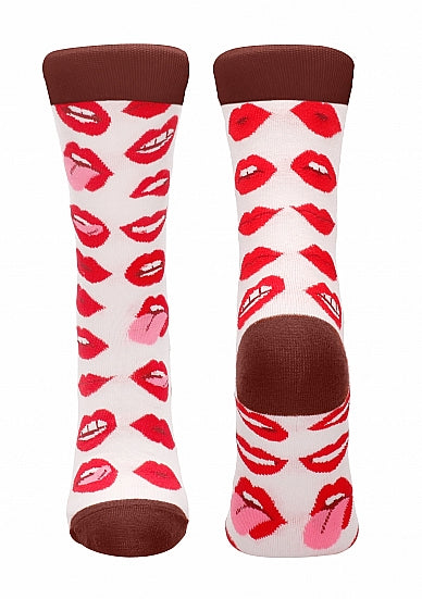 Shots Toys | Socks Lip Love Adult Novelty Size 36-41 or 42-46