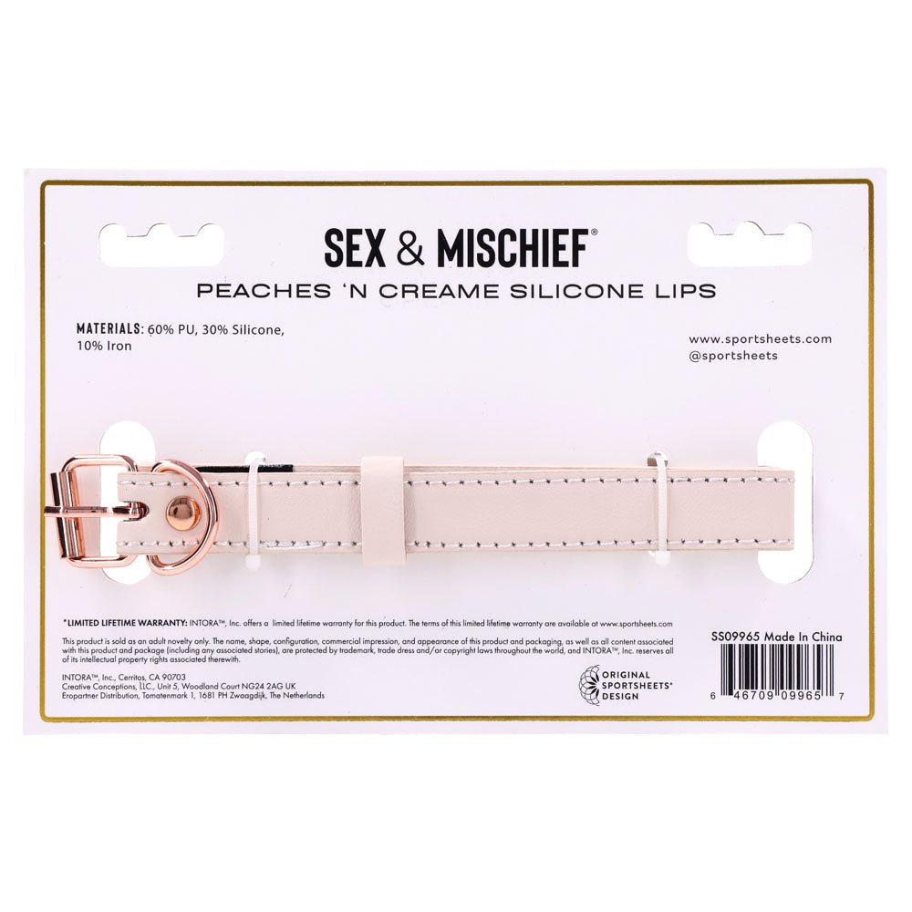 Sportsheets Sex & Mischief Peaches n Creame Silicone Lips