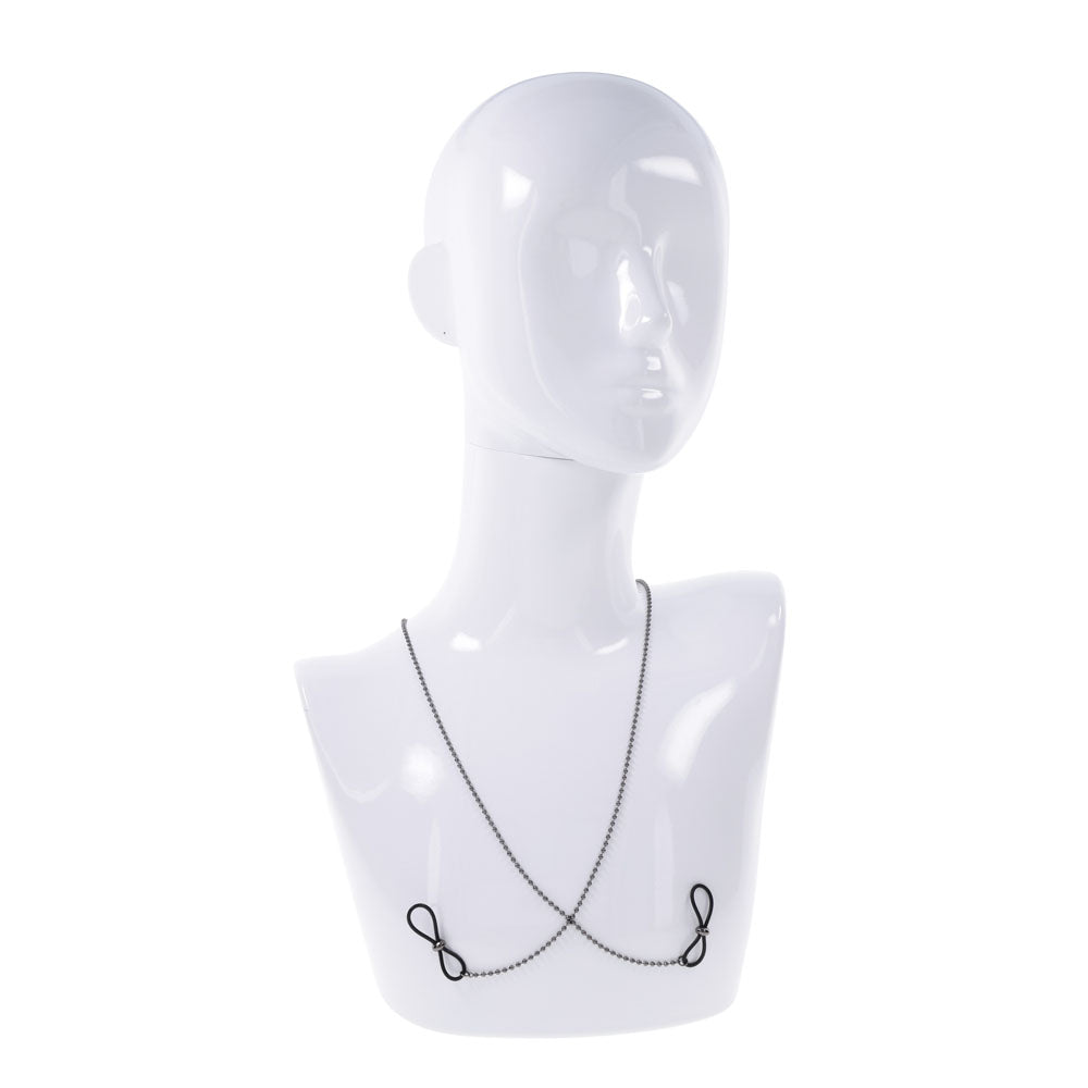 Sportsheets S&M Exs & Ohs Body Jewelry with Nipple Ties