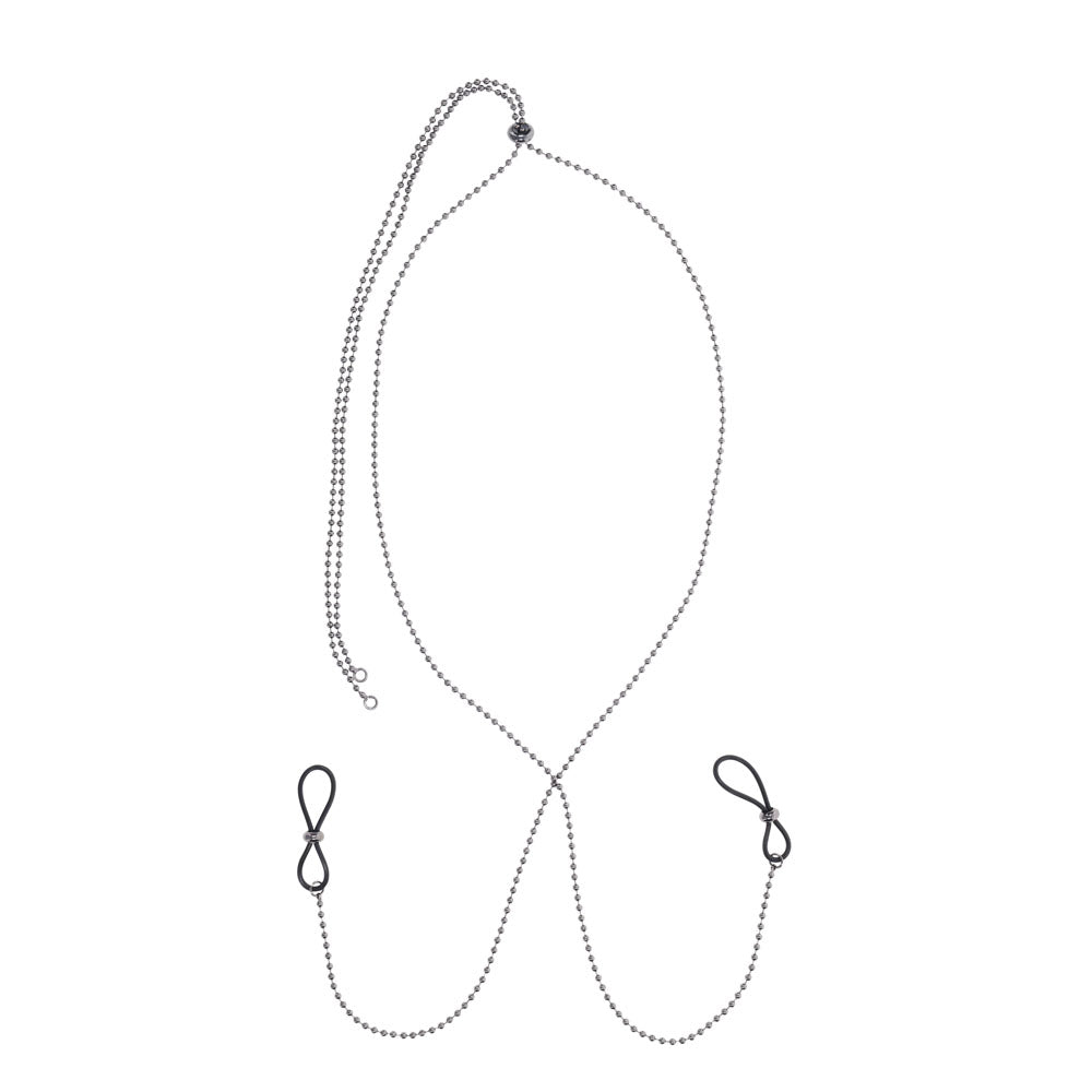 Sportsheets S&M Exs & Ohs Body Jewelry with Nipple Ties