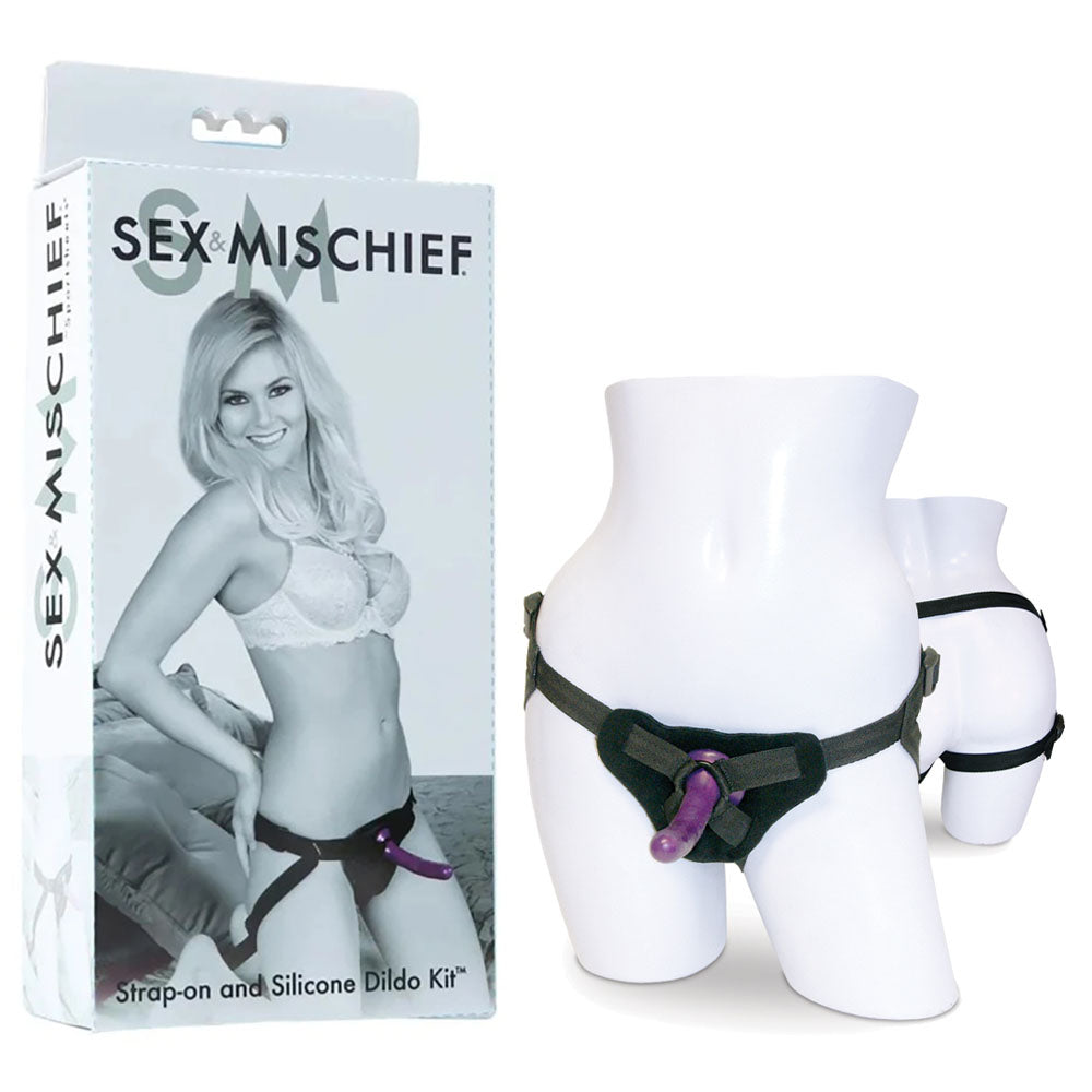 Sportsheets Sex & Mischief Strap-On & Silicone Dildo Kit