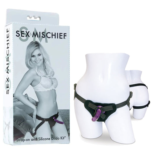 Sportsheets Sex & Mischief Strap-On & Silicone Dildo Kit