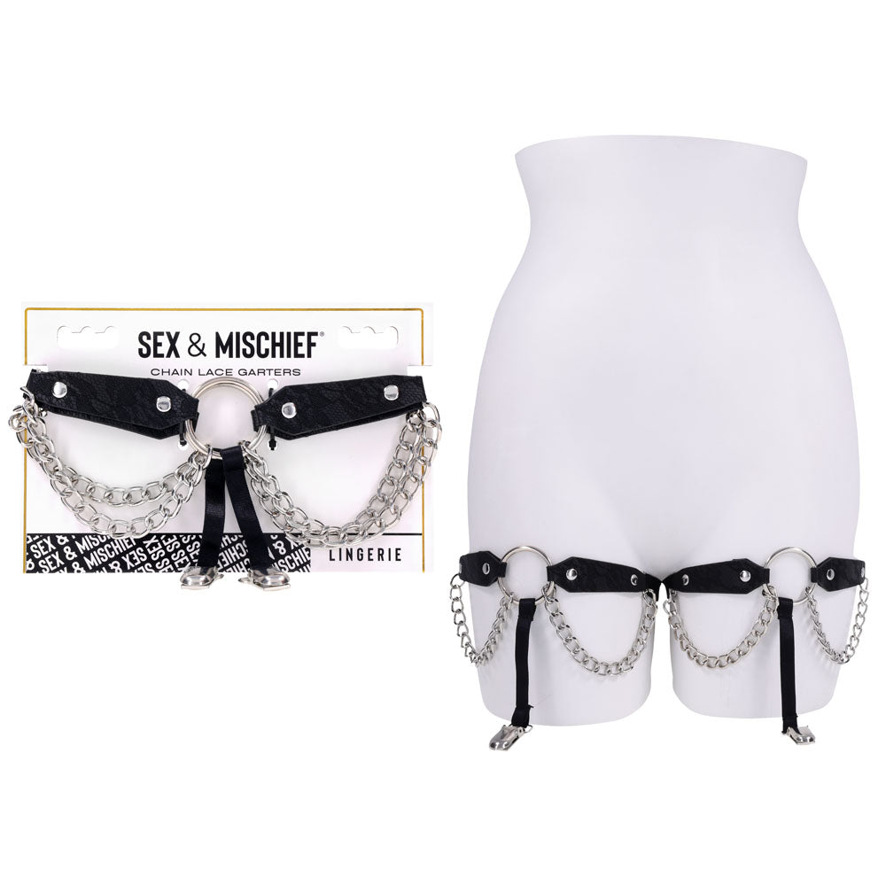 Sportsheets Sex & Mischief Chain Lace Garters