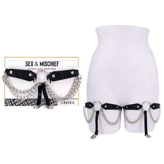 Sportsheets Sex & Mischief Chain Lace Garters