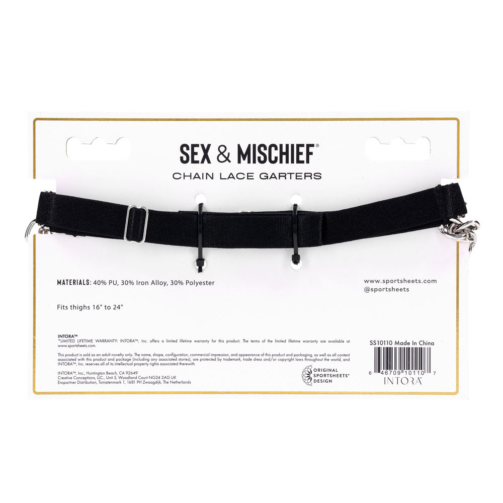 Sportsheets Sex & Mischief Chain Lace Garters