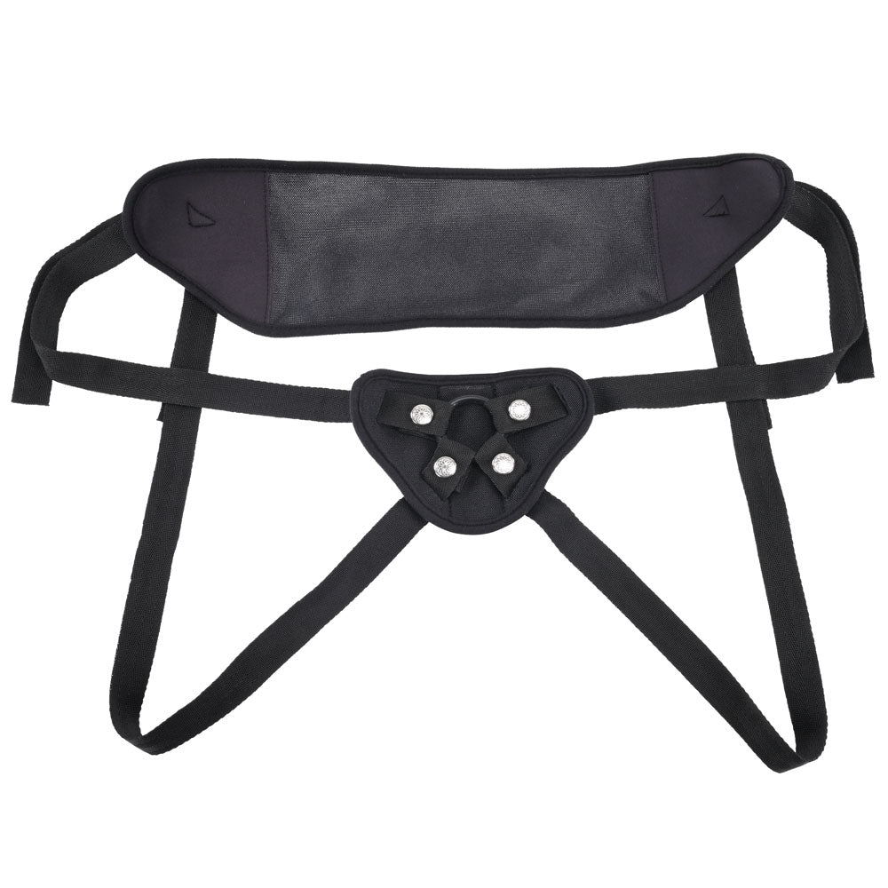 Sportsheets Breathable Strap On - Black Adjustable Strap-On Harness (No Probe Included)