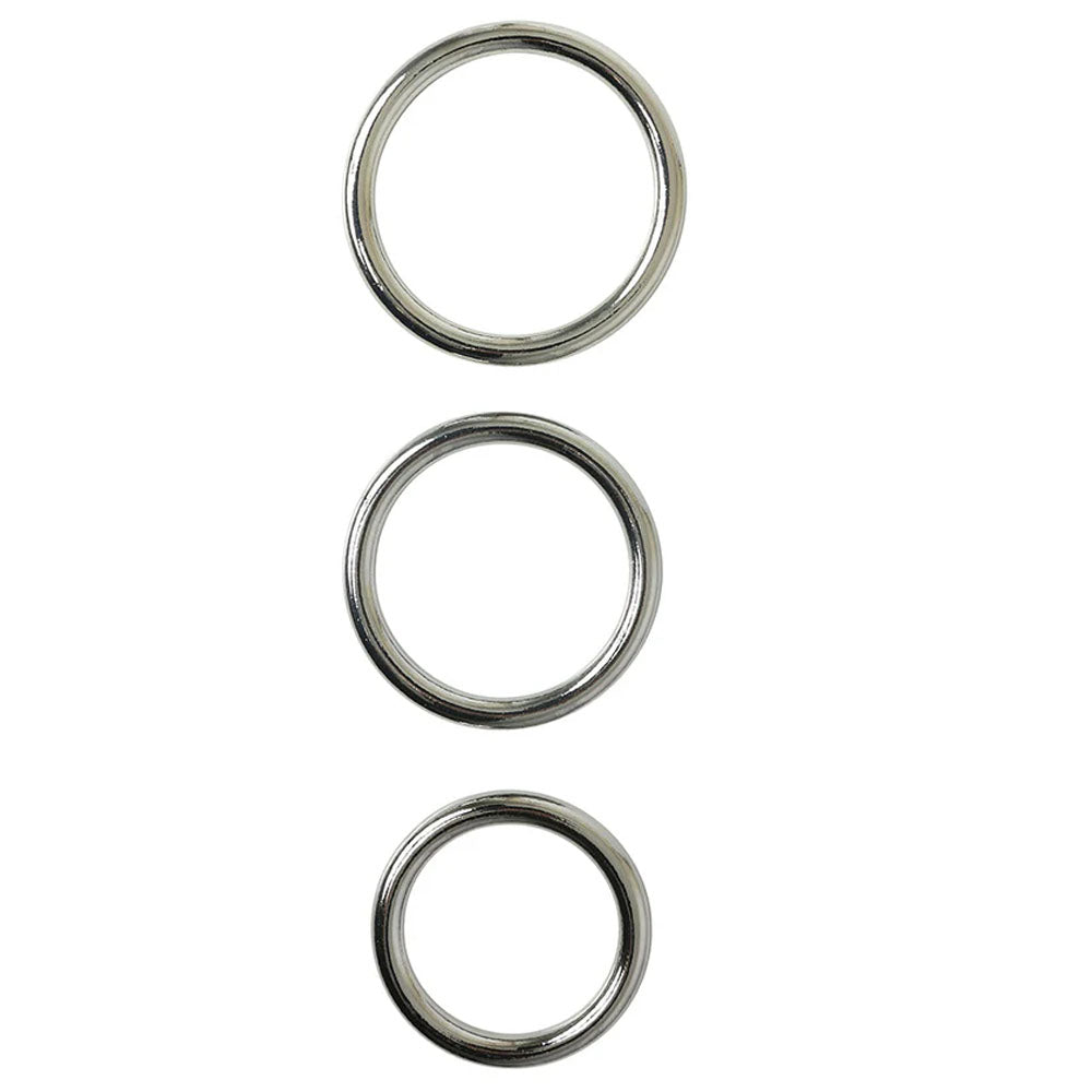 Sportsheets Seamless Metal O-Ring 3 Pack