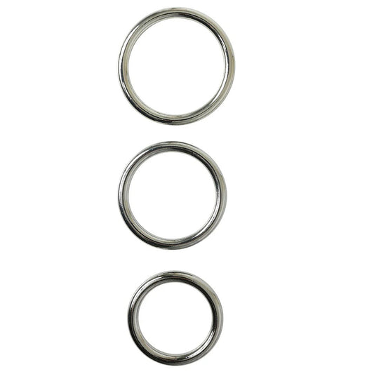 Sportsheets Seamless Metal O-Ring 3 Pack