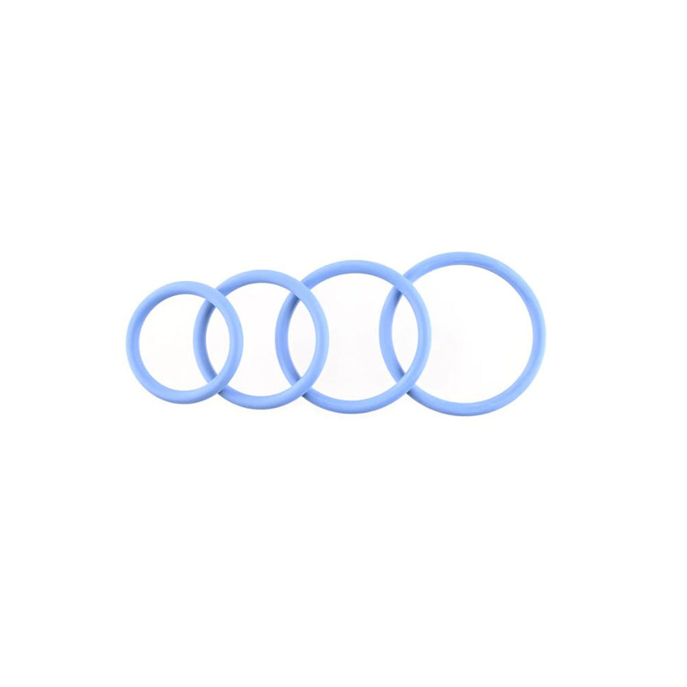 Sportsheets Periwinkle Rubber Oring-4 Pack - Cock Ring