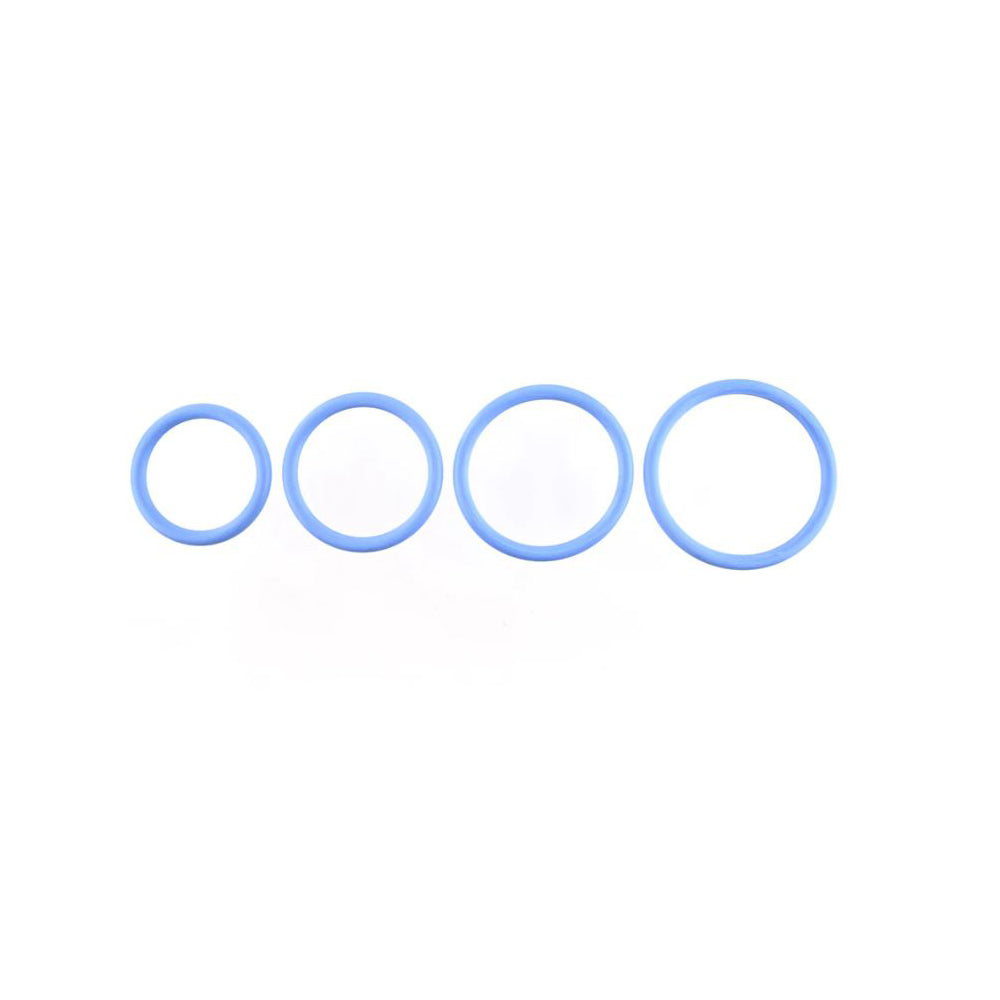 Sportsheets Periwinkle Rubber Oring-4 Pack - Cock Ring