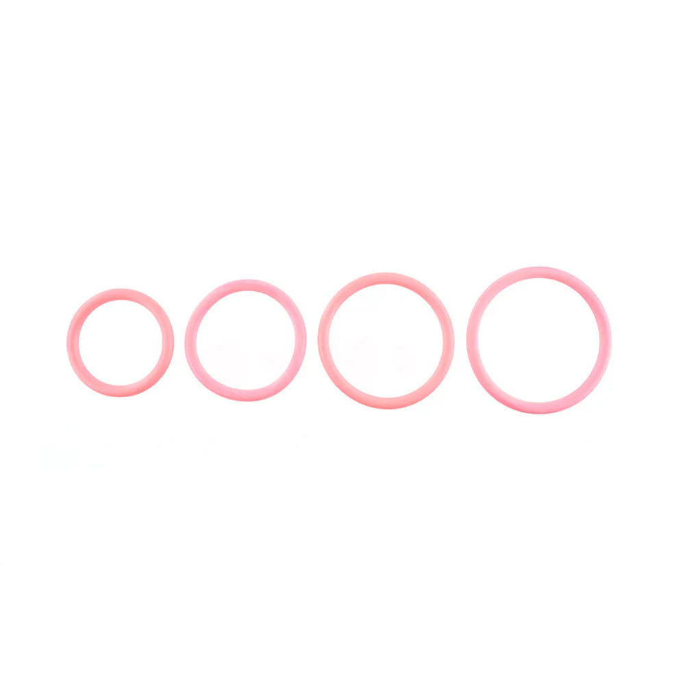 Sportsheets Rubber O-Ring 4 Pack - Coral