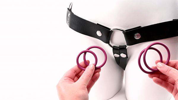 Sportsheets Plum Rubber Oring-4 Pack - Cock Ring