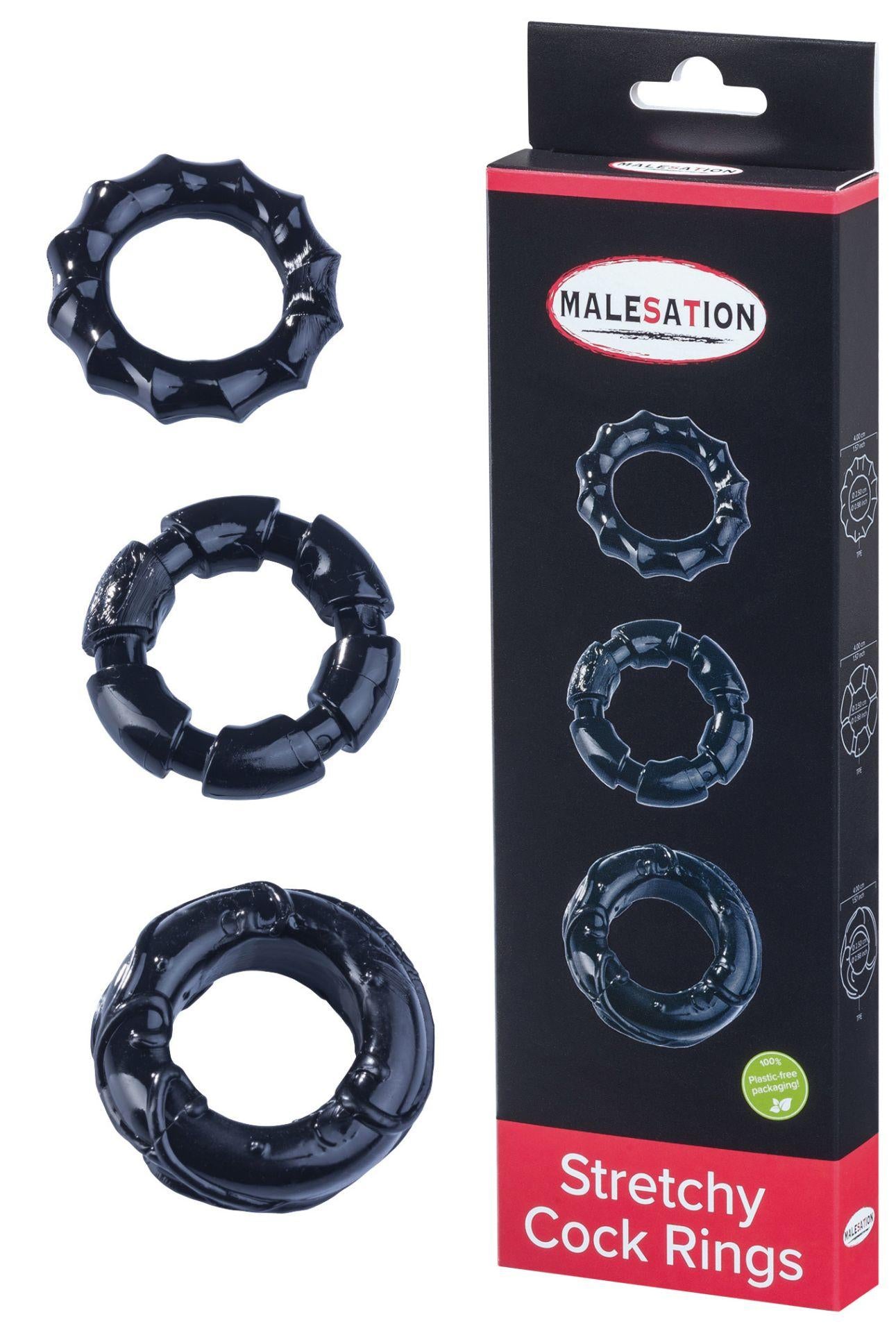 St Rubber | Malesation Stretchy Cock Rings