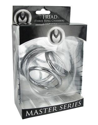 Master Series The Triad - Metal Chamber Cock and Ball Ring