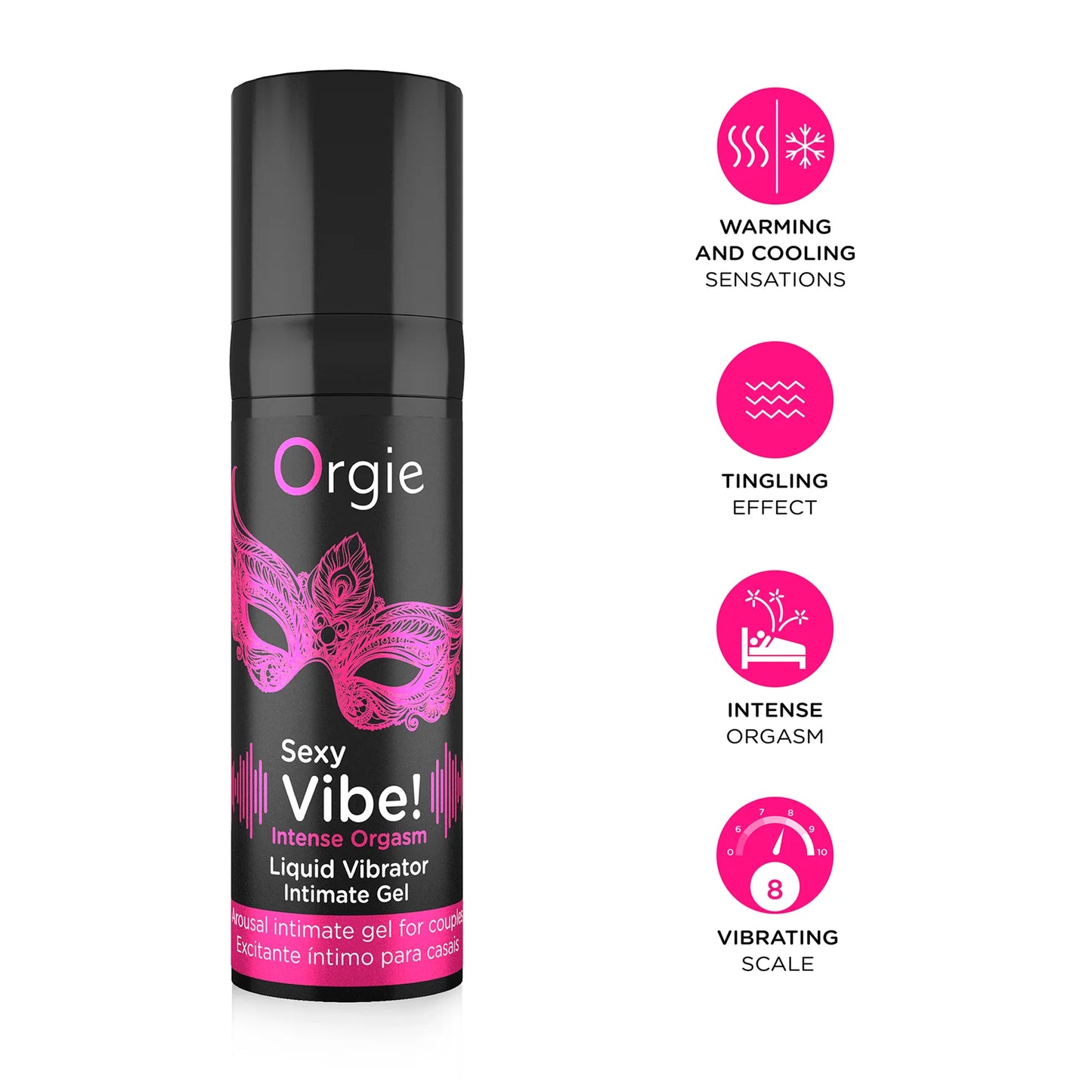 Orgie Sexy Vibe! Intense Orgasm Liquid Vibrator Arousal Gel 15ml