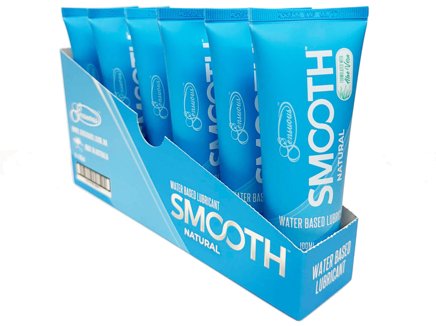Sensuous Smooth Water Based Lubricant with Aloe Vera 100ml (SFP - 6 Units)