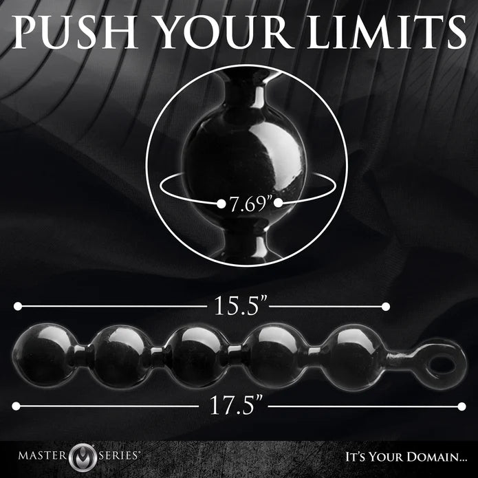 Master Series Black Baller Anal Beads