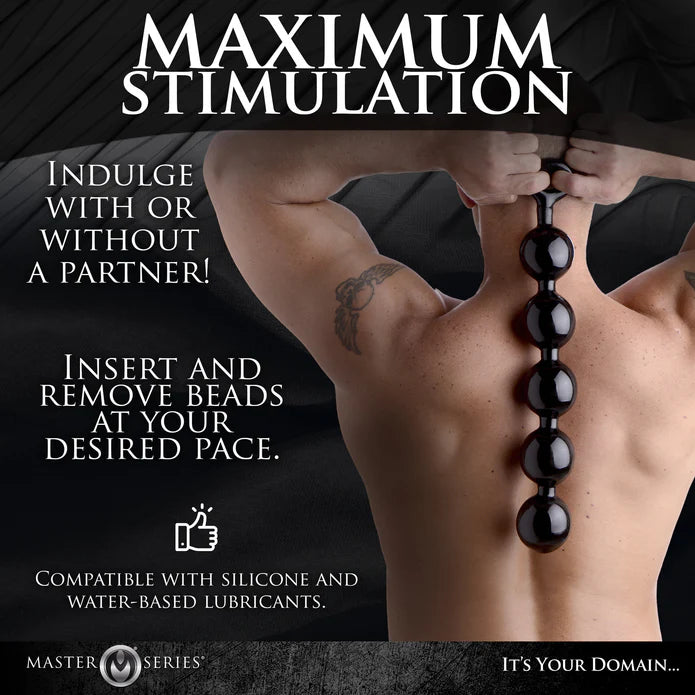 Master Series Black Baller Anal Beads