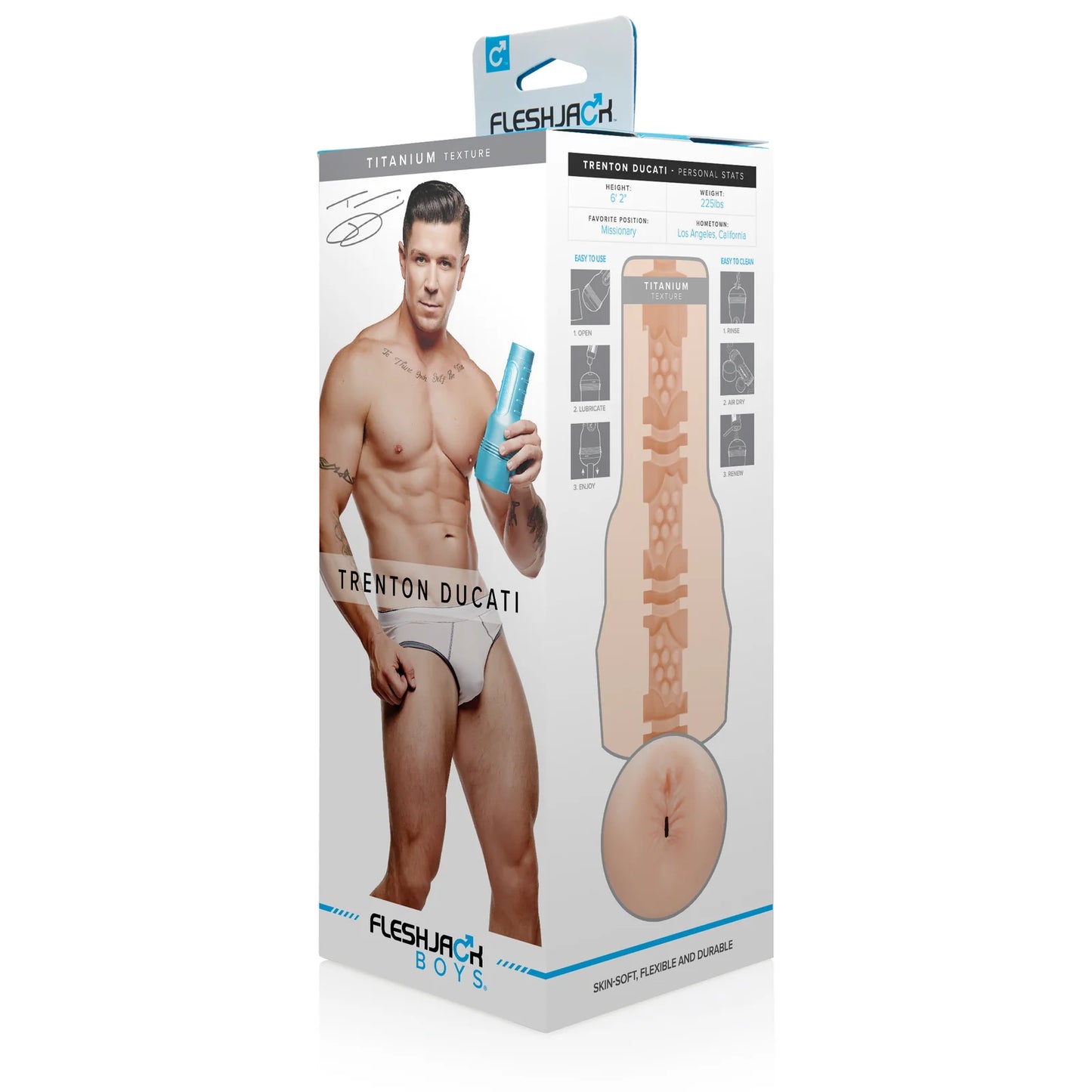 Fleshlight Fleshjack Trenton Ducati Titanium Ass Masturbator
