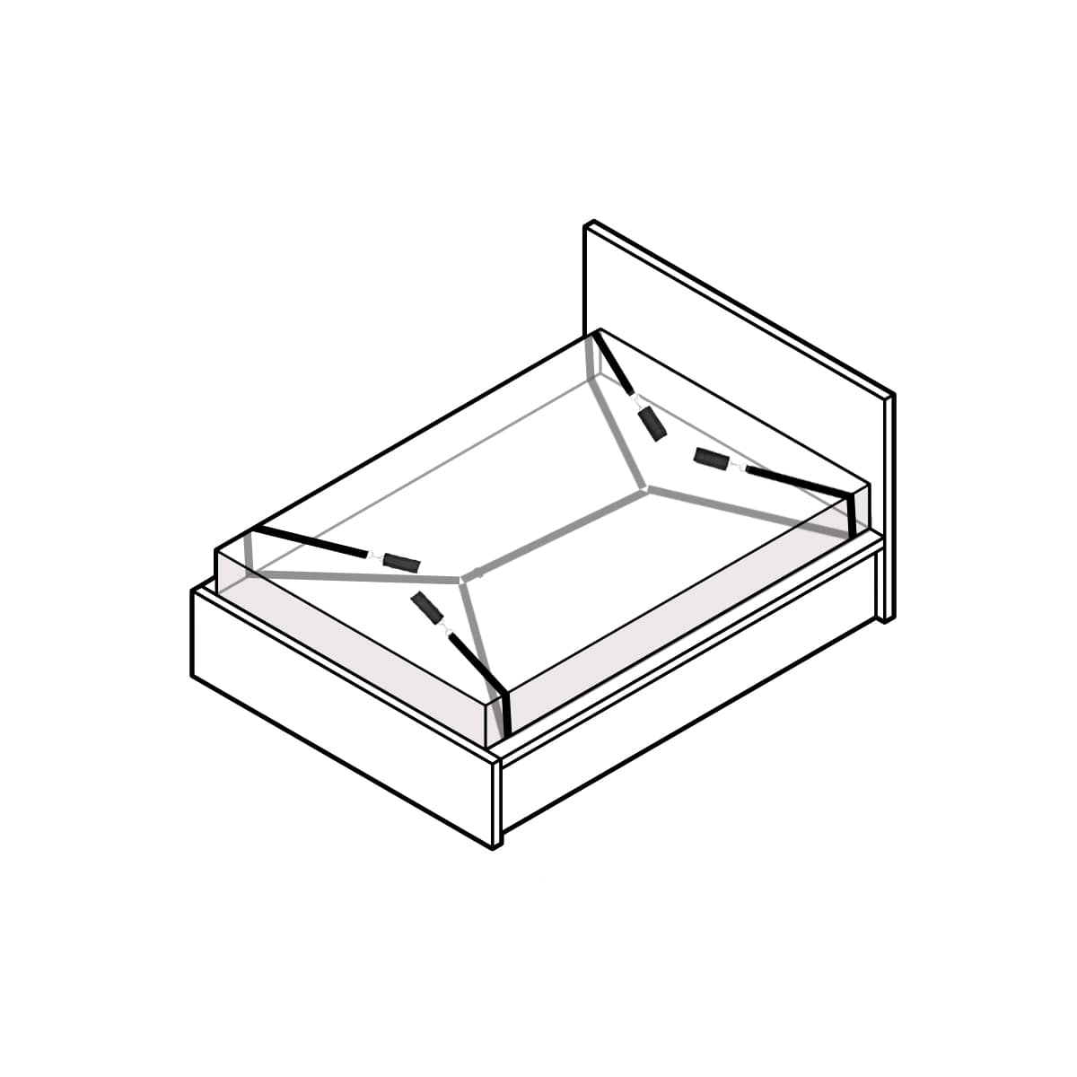 Love In Leather Bed Mattress Shackle System