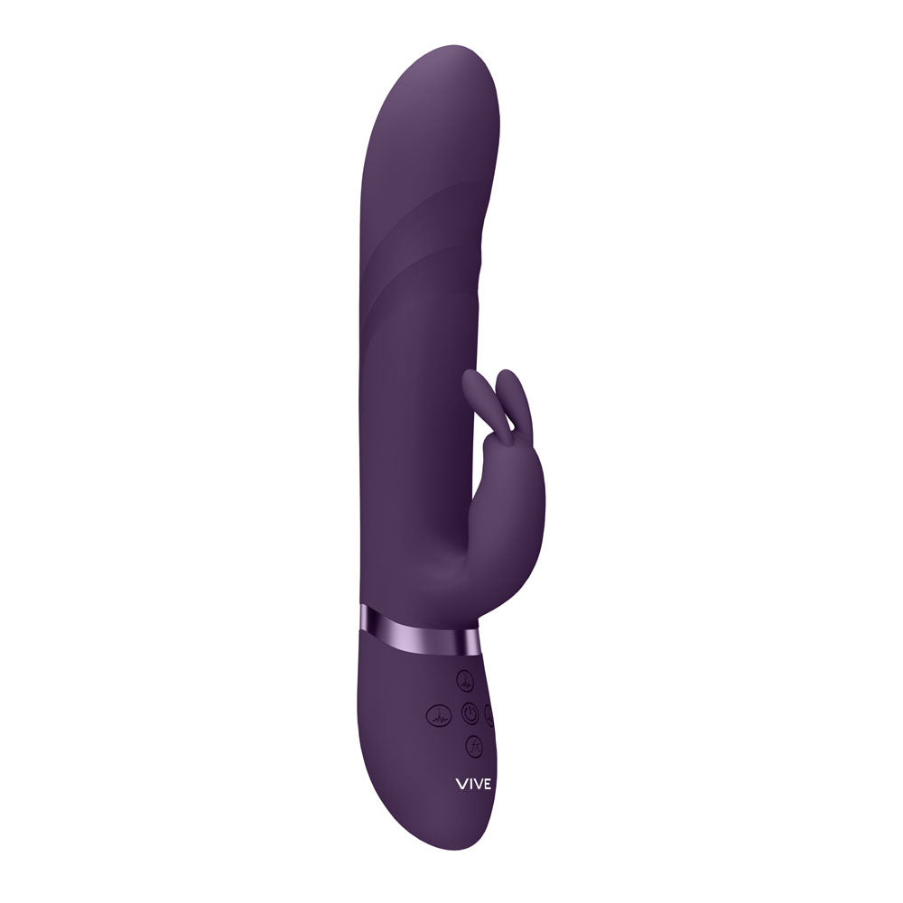 Shots Toys | VIVE Nari Vibrating and Rotating Beads, G-Spot Rabbit Vibrator Purple