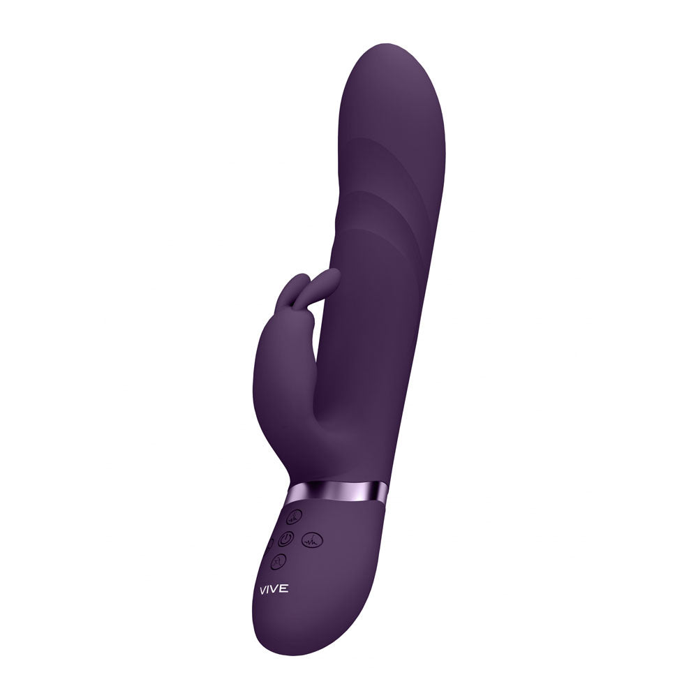 Shots Toys | VIVE Nari Vibrating and Rotating Beads, G-Spot Rabbit Vibrator Purple