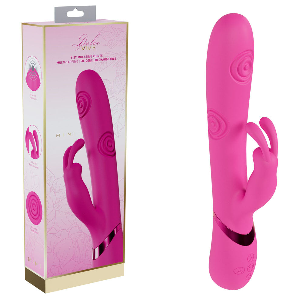 Shots Toys | VIVE Mimi Tapping G-Spot Clitoral Rabbit Vibrator Pink