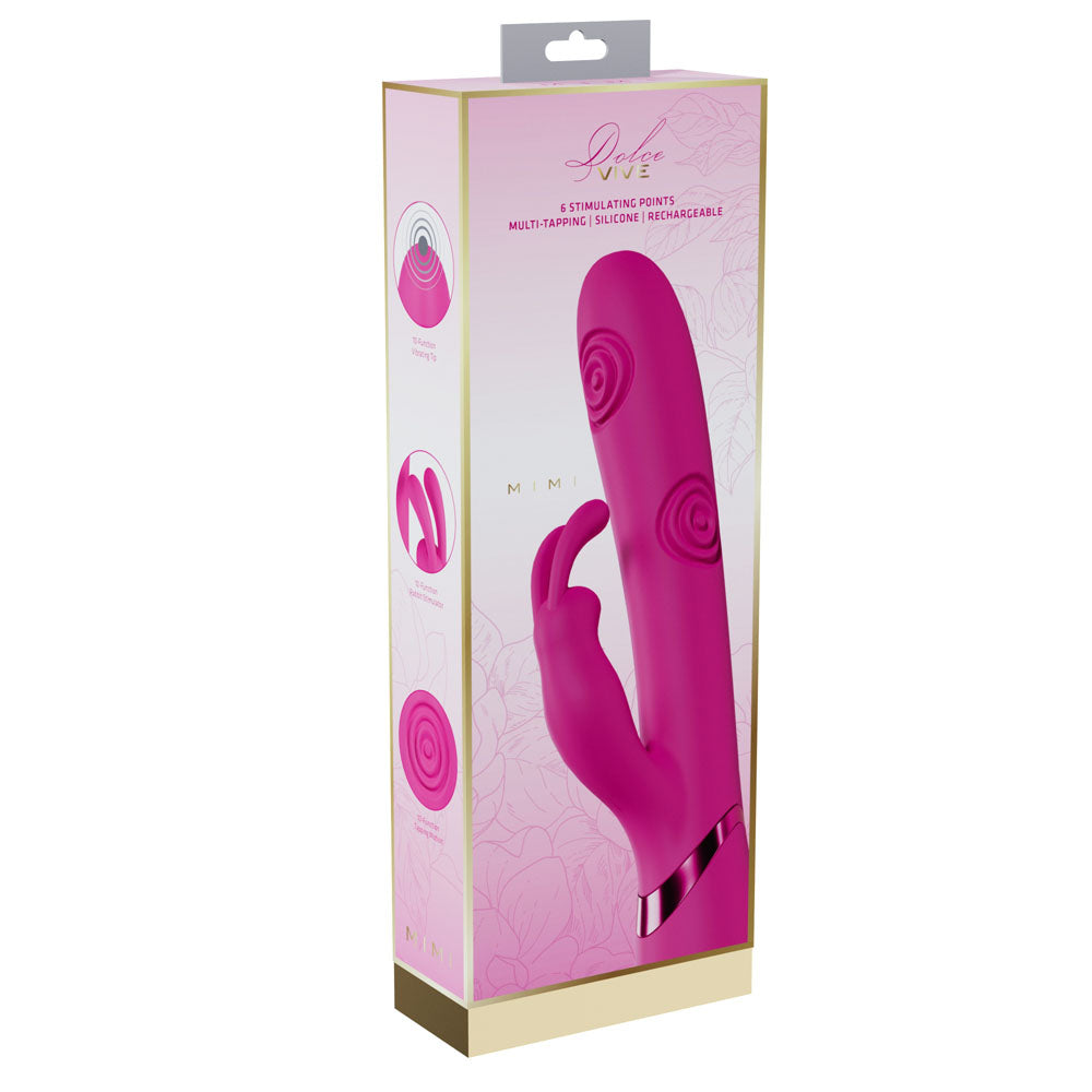 Shots Toys | VIVE Mimi Tapping G-Spot Clitoral Rabbit Vibrator Pink