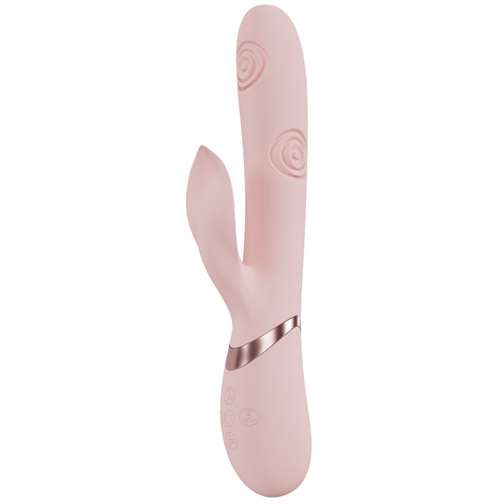 Shots Toys | VIVE Fronda Tapping G-Spot Clitoral Rabbit Vibrator Pink
