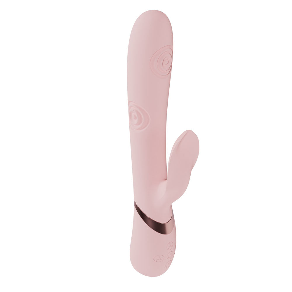 Shots Toys | VIVE Fronda Tapping G-Spot Clitoral Rabbit Vibrator Pink