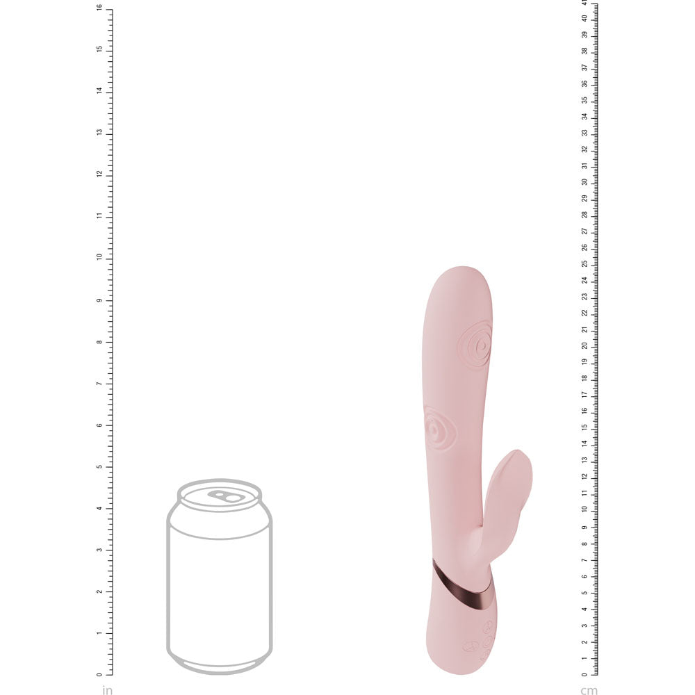 Shots Toys | VIVE Fronda Tapping G-Spot Clitoral Rabbit Vibrator Pink