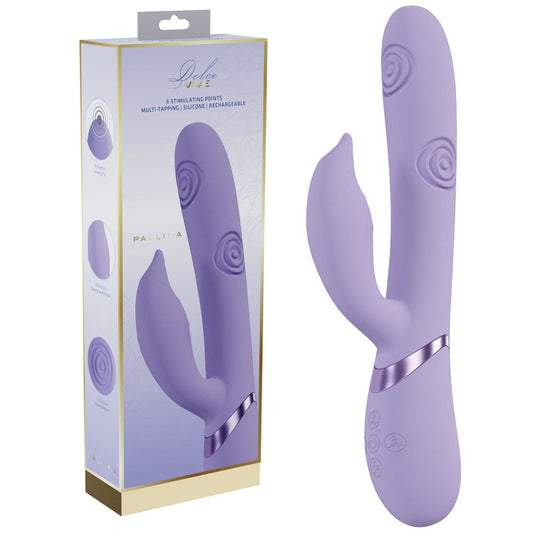 Shots Toys | VIVE Pallina Tapping G-Spot Clitoral Rabbit Vibrator Purple