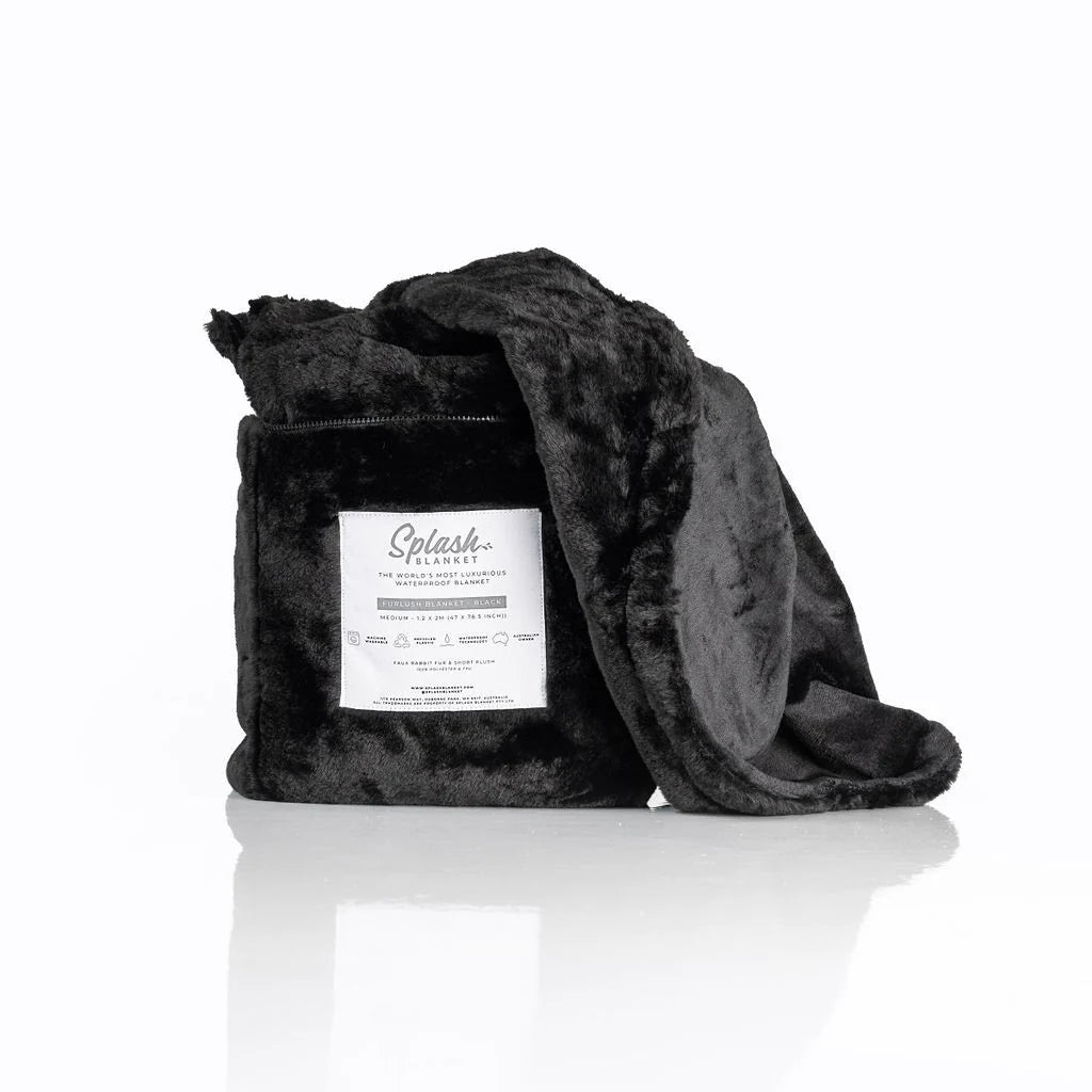 Splash Blanket - Furlush Waterproof Splash Blanket Black