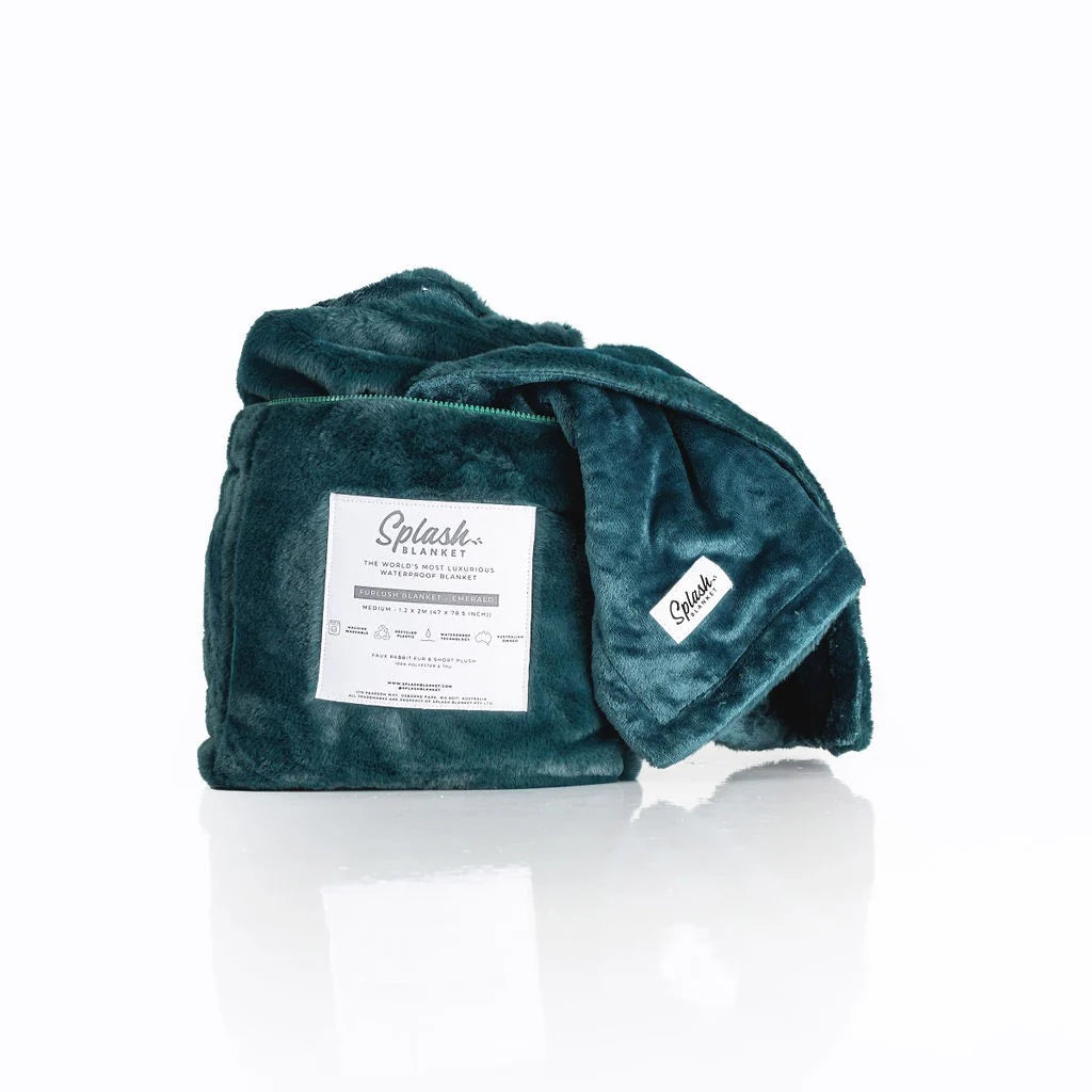Splash Blanket - Furlush Waterproof Splash Blanket Emerald Green