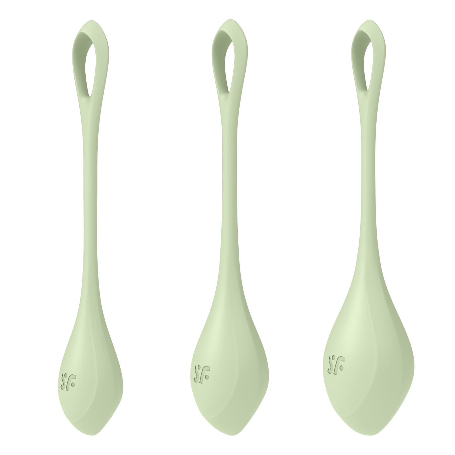 Satisfyer Yoni Power 2 Balls Training Set Green 3 Pc Pieces Kegel