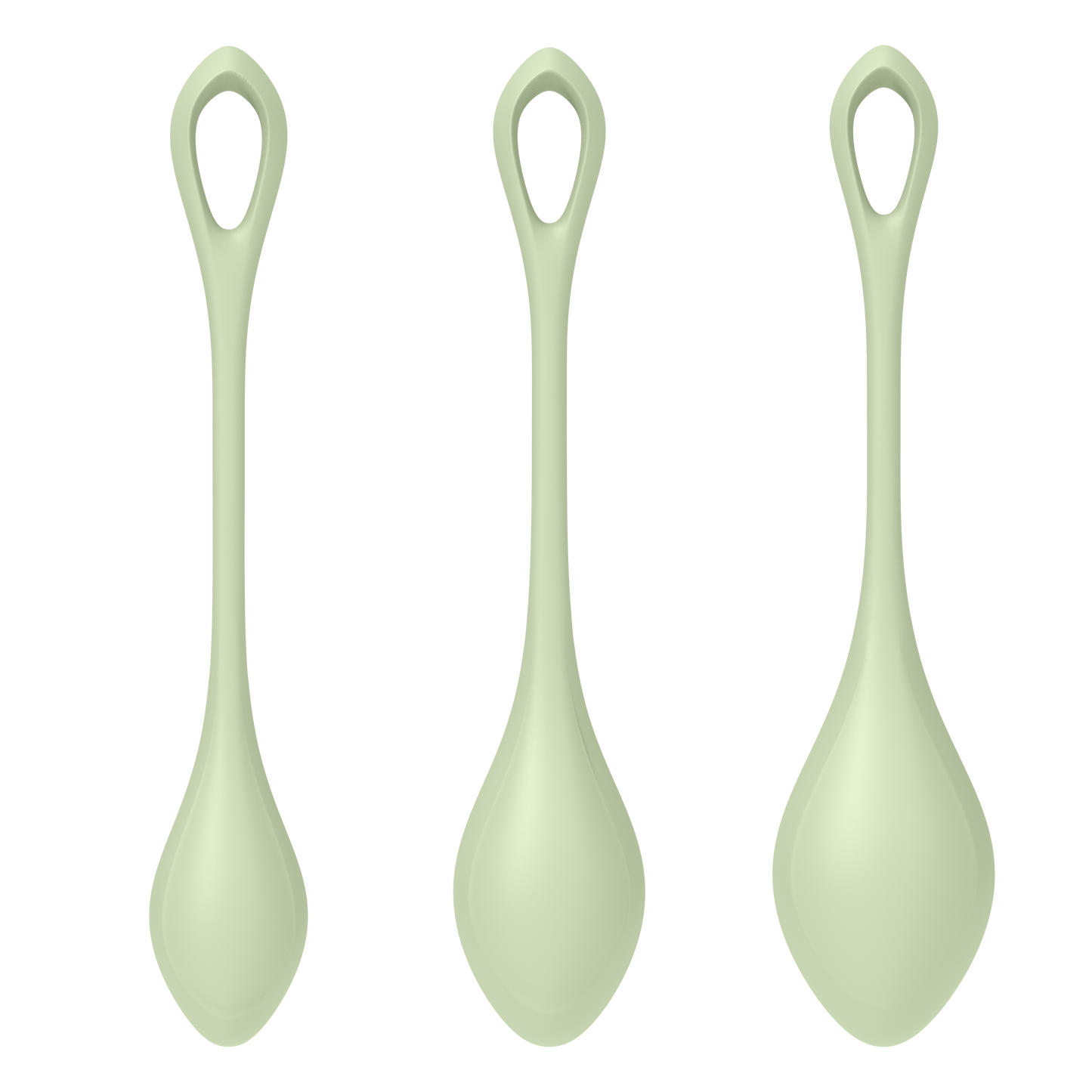 Satisfyer Yoni Power 2 Balls Training Set Green 3 Pc Pieces Kegel