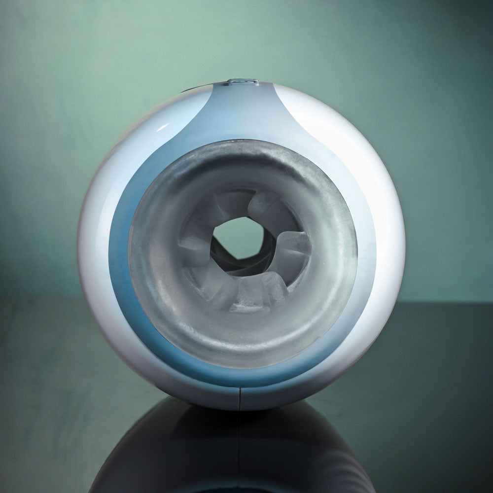 Zero Tolerance TOUCHDOWN - White 15cm Vibrating & Tightening Stroker