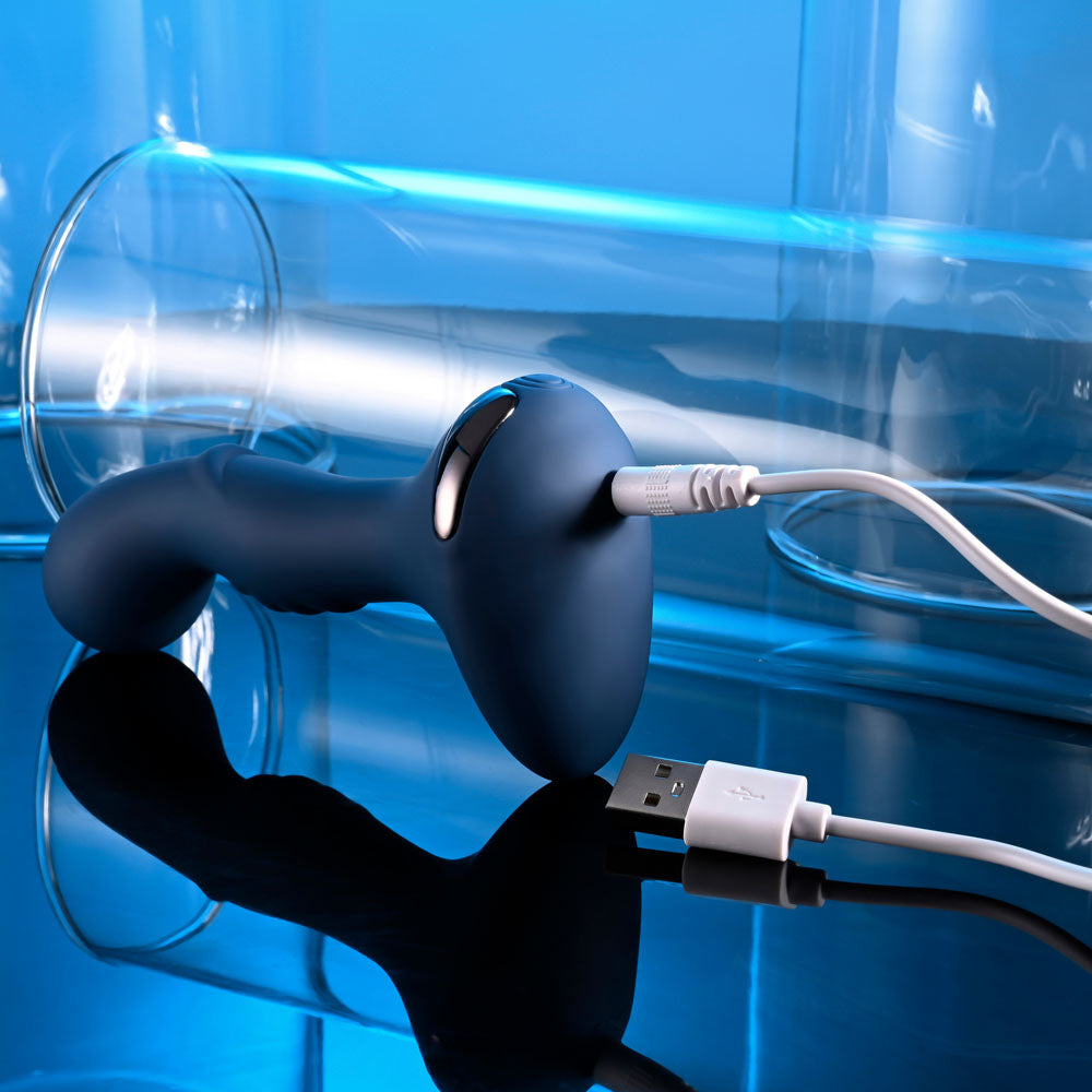 Zero Tolerance BLUE OASIS - Blue 12.3cm USB Rechargeable Vibrating Anal Plug