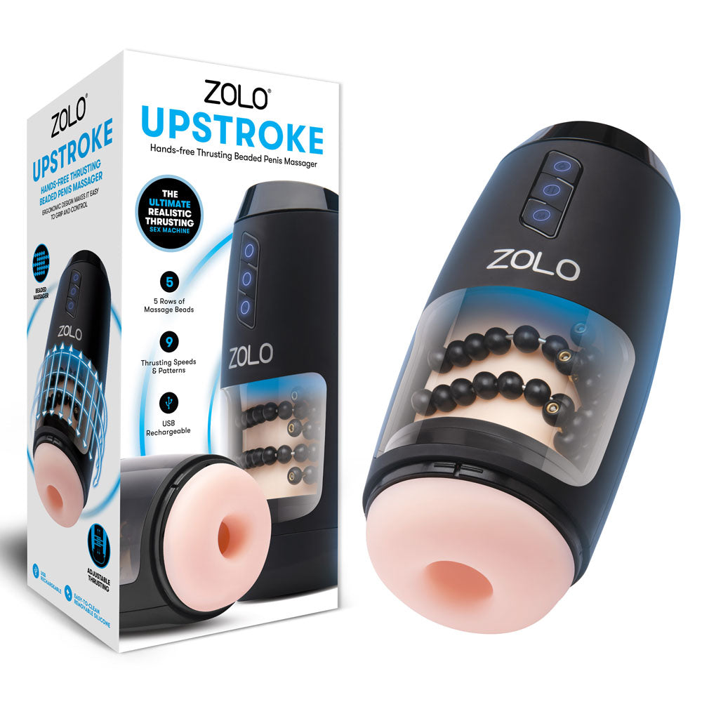 Zolo Upstroke - Flesh Auto Thrusting Beaded Masturbator