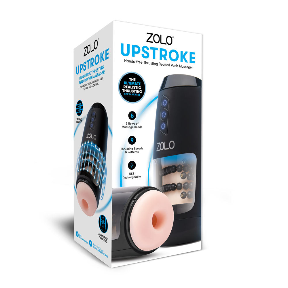 Zolo Upstroke - Flesh Auto Thrusting Beaded Masturbator